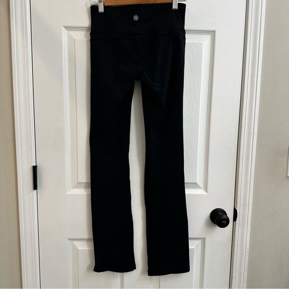 Athleta Womens Straight Up flare Athletic Pants 919179 size Small Black Gym - Picture 9 of 11